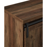 Modern Farmhouse Grooved Door Accent TV Stand