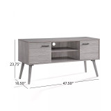 Amarah Mid Century Modern Entertainment Center