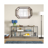 Winthrop TV Stand with Glass Shelves