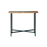 Rivers Edge Acacia Wood and Acrylic Narrow Console and Entryway Table