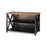52" Solid Wood Farmhouse Storage Console