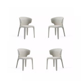 Conrad 4-Piece Woven Tweed Upholstered Dining Chair Set