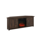 Camden 58" Corner TV Stand with Fireplace