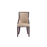Grand 4-Piece Beech Wood Faux Leather Upholstered Dining Chair Set