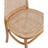 Paragon 4-Piece Ash Wood and Natural Cane Dining Chair