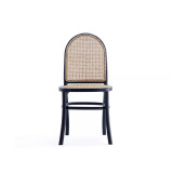 Paragon 4-Piece Ash Wood and Natural Cane Dining Chair