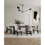 Gansevoort 4 Piece Beech Wood Faux Leather Upholstered Dining Chair Set