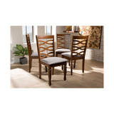 Elijah Modern and Contemporary Fabric Upholstered 4 Piece Dining Chair Set