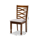 Elijah Modern and Contemporary Fabric Upholstered 4 Piece Dining Chair Set