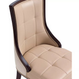 Fifth Avenue 2-Piece Beech Wood Faux Leather Upholstered Dining Chair Set