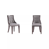 Fifth Avenue 2-Piece Beech Wood Faux Leather Upholstered Dining Chair Set