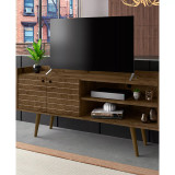 Bogart 53.54" Medium Density Fiberboard 3-Shelf Television Stand