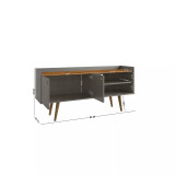 Bogart 53.54" Medium Density Fiberboard 3-Shelf Television Stand