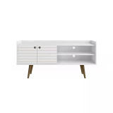 Bogart 53.54" Medium Density Fiberboard 3-Shelf Television Stand
