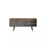 Bogart 53.54" Medium Density Fiberboard 3-Shelf Television Stand