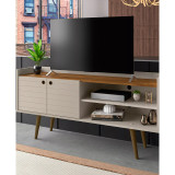 Bogart 53.54" Medium Density Fiberboard 3-Shelf Television Stand