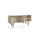 Bogart 53.54" Medium Density Fiberboard 3-Shelf Television Stand