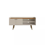 Bogart 53.54" Medium Density Fiberboard 3-Shelf Television Stand