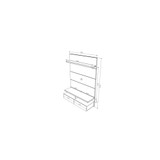 Cabrini 1.2 Floating Wall Theater Entertainment Center
