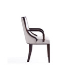 Grand Beech Wood Upholstered Dining Armchair