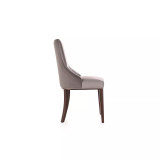 Shubert 2 Piece Beech Wood Faux Leather and Velvet Upholstered Dining Chair Set