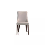 Shubert 2 Piece Beech Wood Faux Leather and Velvet Upholstered Dining Chair Set