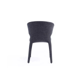 Conrad 2-Piece Woven Tweed Upholstered Dining Chair Set