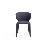 Conrad 2-Piece Woven Tweed Upholstered Dining Chair Set
