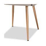 Martine Greyish Beige Faux Leather Dining Chair