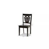 Gervais Modern and Contemporary Transitional 2-Piece Finished Wood Dining Chair Set