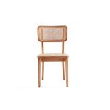 Giverny 4-Piece Ash Wood and Natural Cane Versatile Dining Chair