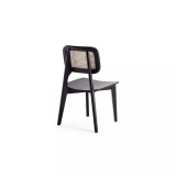 Versailles 4-Piece Square Ash Wood and Natural Cane Dining Chair