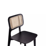 Versailles 4-Piece Square Ash Wood and Natural Cane Dining Chair