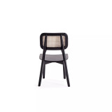 Versailles 4-Piece Square Ash Wood and Natural Cane Dining Chair