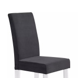 Dalia Modern and Contemporary Dining Chair in Black Velvet with Acrylic Legs - Set of 2