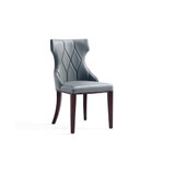 Reine 2-Piece Beech Wood Faux Leather Upholstered Dining Chair Set