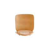 Versailles 4-Piece Round Ash Wood and Natural Cane Dining Chair