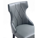 Reine 4-Piece Beech Wood Faux Leather Upholstered Dining Chair Set