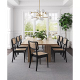 Giverny 2-Piece Ash Wood and Natural Cane Versatile Dining Chair