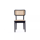 Giverny 2-Piece Ash Wood and Natural Cane Versatile Dining Chair