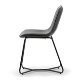 Set of 2 Amery Iron Frame Vintage-like Dining Chair