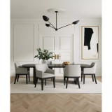 Gansevoort 2 Piece Beech Wood Faux Leather Upholstered Dining Armchair Set