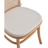 Paragon 2-Piece Ash Wood and Natural Cane Upholstered Dining Chair