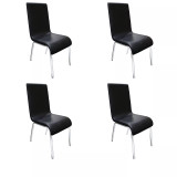 Bailee Modern Faux Leather Side Chairs, Set of 4