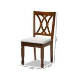 Augustine Modern and Contemporary Fabric Upholstered 2 Piece Dining Chair Set Set
