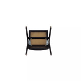 Lambinet 4-Piece Ash Wood and Natural Cane Folding Dining Chair