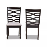 Lanier Modern and Contemporary Fabric Upholstered 2 Piece Dining Chair Set