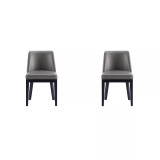 Gansevoort 2-Piece Beech Wood Faux Leather Upholstered Dining Chair Set