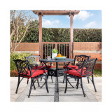 Set of 2 Dining Chairs with Cushions