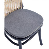 Paragon 4-Piece Ash Wood and Natural Cane Upholstered Dining Chair